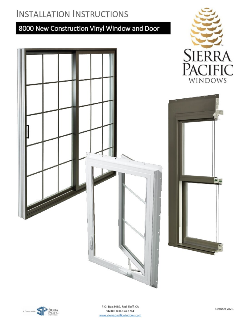 Vinyl Window and Door Nail Fin Installation Instruction