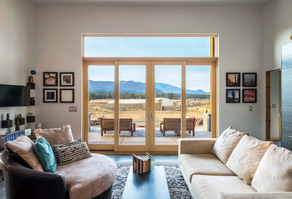 wood windows and door interior 